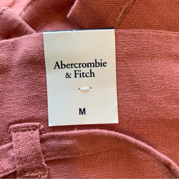 NEW Abercrombie Tie Waist Linen Shorts Medium - Picture 10 of 11